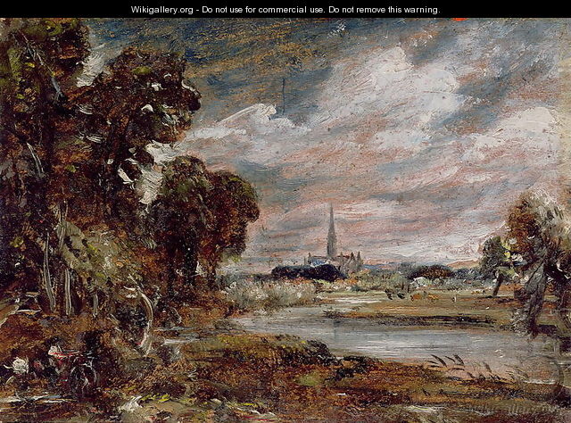 Salisbury Cathedral: from the meadows - John Constable