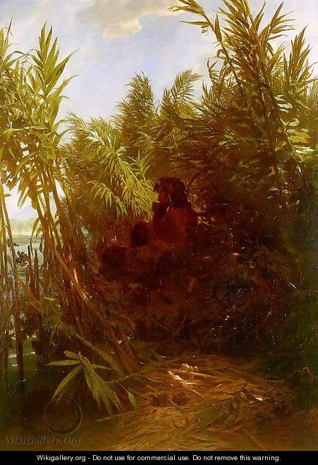 Pan Amongst the Reeds, 1856-57 (2) - Arnold Böcklin