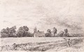 Cottages and road, East Bergholt - John Constable