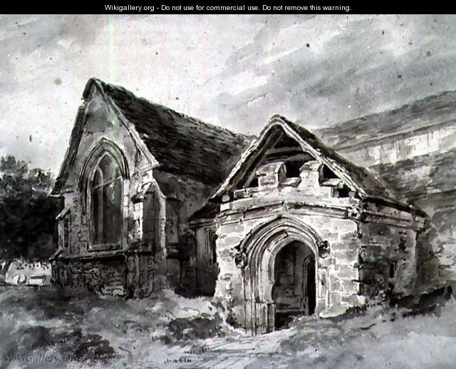 Porch and Transept of a Church, c.1850-11 - John Constable