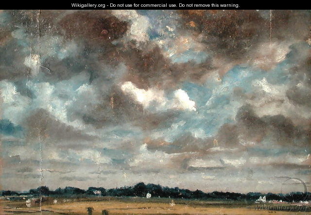 Extensive Landscape with Grey Clouds, c.1821 - John Constable