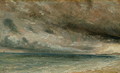 The Coast at Brighton - Stormy Evening, c.1828 - John Constable