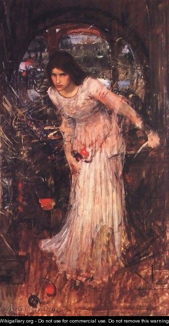 The Lady of Shalott study 1894 - John William Waterhouse