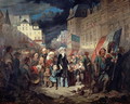 Madame Lamartine adopting the children of patriots killed at the barricades in Paris during the Revolution of 1848, 1848 - François Claudius Compte-Calix