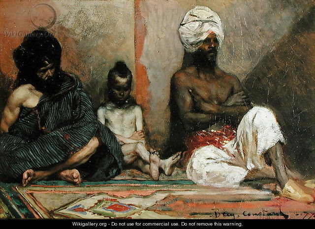 Seated Arabs, 1877 - Benjamin Jean Joseph Constant