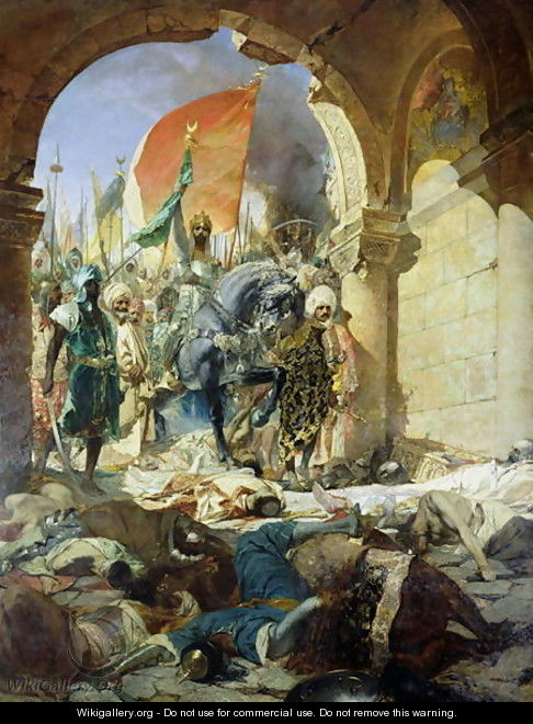 Entry of the Turks of Mohammed II into Constantinople, 29th May 1453, 1876 - Benjamin Jean Joseph Constant