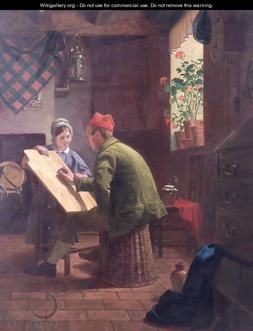 The Writing Lesson, 1855 - James Collinson
