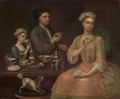 A Family of Three at Tea, c.1727 - Richard Collins