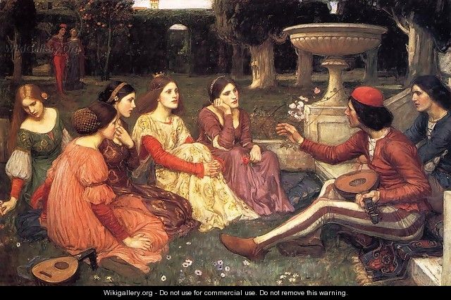 A Tale from the Decameron 1916 - John William Waterhouse