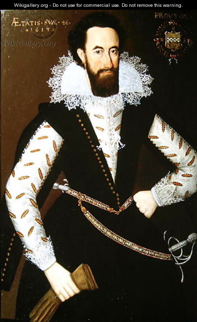 Portrait of Sir William Stewart of Grandtully (1567-1646) 1613 - Adam de Colone
