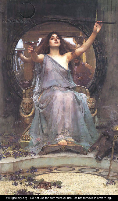 Circe Offering the Cup to Ulysses 1891 - John William Waterhouse