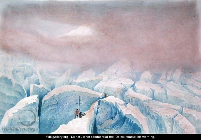 View of the Glacier des Bossons 1859 - (after) Edward Thomas Coleman