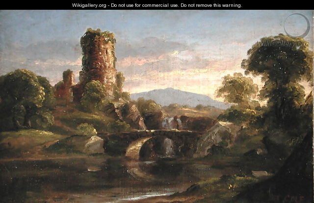 Castle and River - Thomas Cole