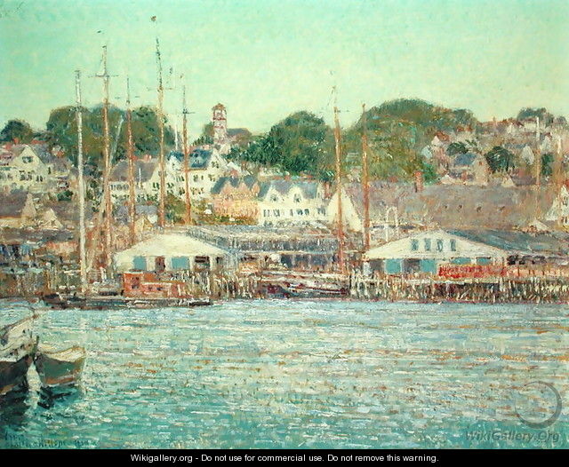 Gloucester Harbour, 1917 - Childe Hassam