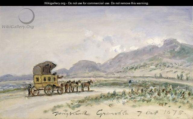 The Diligence from Grenoble to Sassenage, 7th October 1875 - Johan Barthold Jongkind