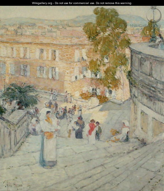 The Spanish Steps of Rome, 1897 - Childe Hassam