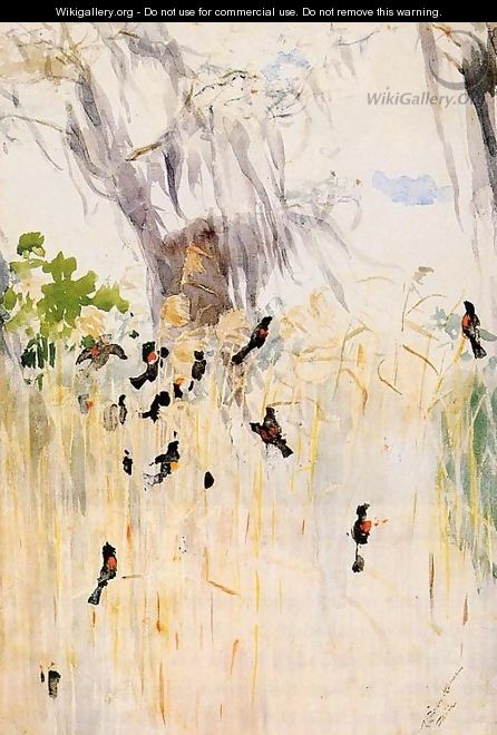 Redwing Blackbirds - Winslow Homer