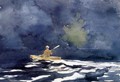 Paddling at Dusk - Winslow Homer