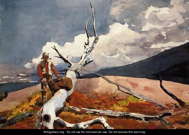Woodsman and Fallen Tree - Winslow Homer