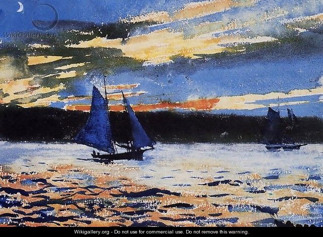 Gloucester Sunset - Winslow Homer
