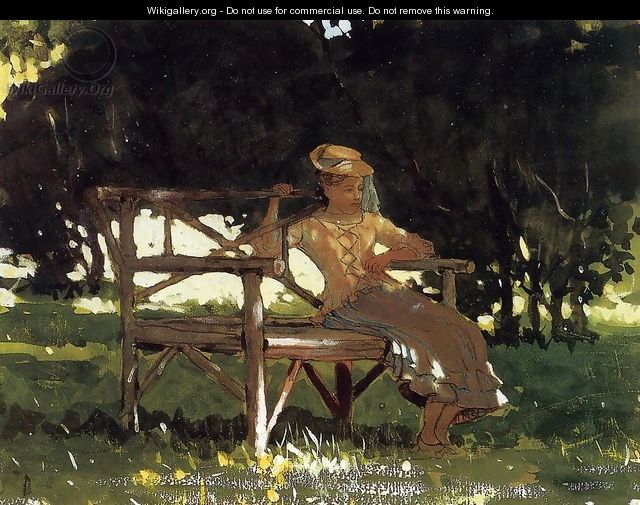 Woman on a Bench - Winslow Homer