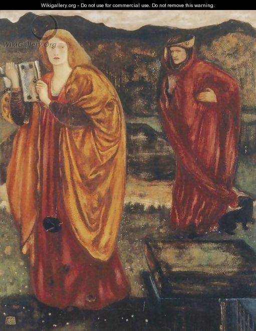 Merlin and Nimue - Sir Edward Coley Burne-Jones