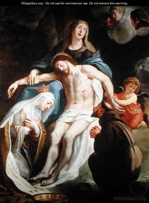 Pieta with St. Francis of Assisi and St. Elizabeth of Hungary - Gaspard de Crayer
