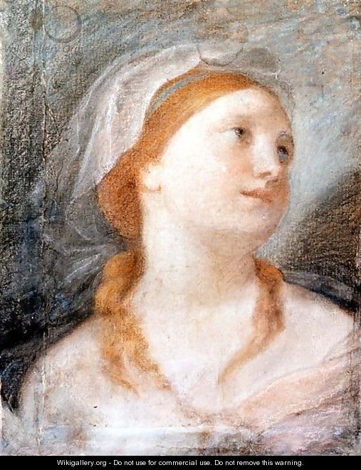 Study of the Head of a Young Woman with Red Hair - Giuseppe Maria Crespi