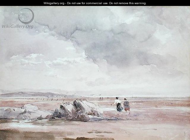 On Lancaster Sands, Low Tide c.1840-47 - David Cox