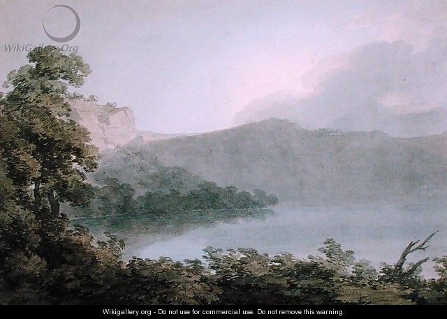 Lake of Vico Between Rome and Florence, 1783 - John Robert Cozens