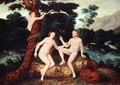 Adam and Eve in the Garden of Eden - Anonymous Artist