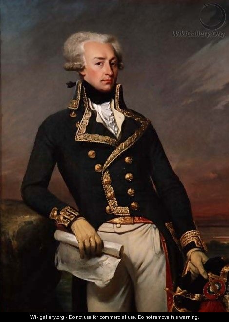 Portrait of Gilbert Motier the Marquis de La Fayette as a Lieutenant General, 1791 - Joseph-Desire Court