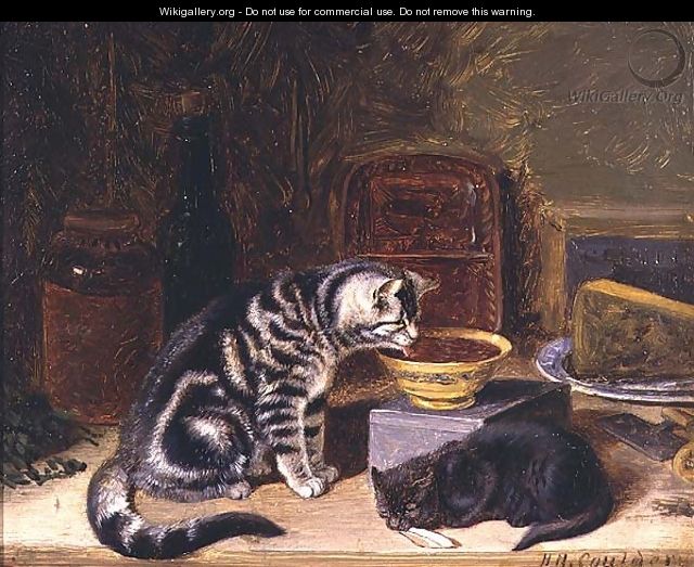 Two Cats - Horatio Henry Couldery