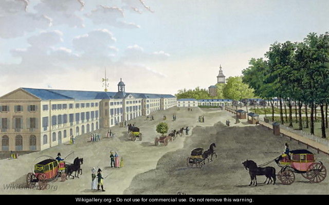 View of the New Gallery of the Museum of Natural History at Jardin des Plantes in Paris - Henri (after) Courvoisier-Voisin