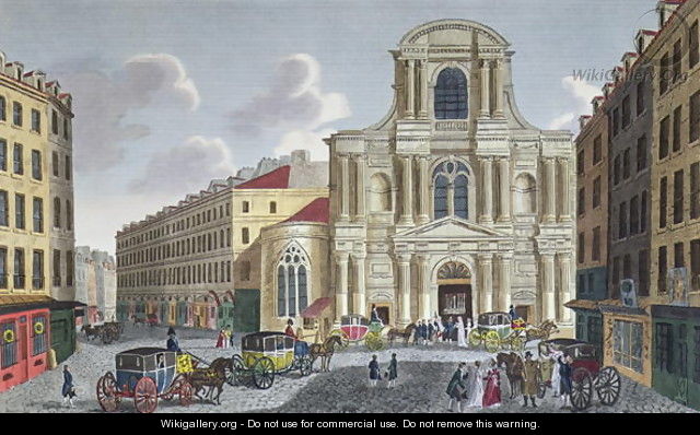 The Porch of Saint Gervais Church, c.1815-20 - Henri (after) Courvoisier-Voisin