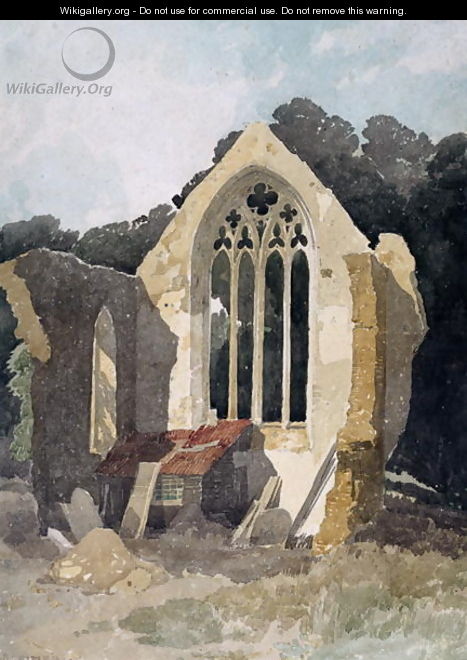 The Refectory at Walsingham Priory - John Sell Cotman