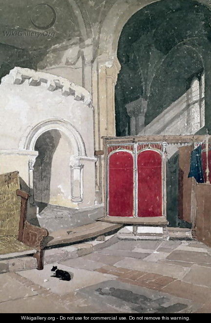 Interior of Norwich Cathedral - John Sell Cotman