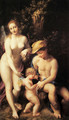 Venus with Mercury and Cupid, The School of Love 1525 - Correggio (Antonio Allegri)
