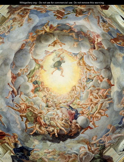 Assumption of the Virgin, from the ceiling of the dome, 1526-30 - Correggio (Antonio Allegri)