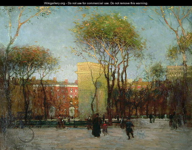 Washington Square, New York, c.1900 - Paul Cornoyer