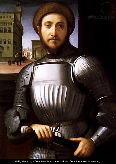 Portrait of a Man in Armour - Piero Di Cosimo