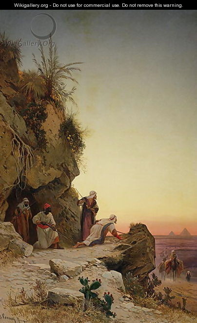 Ambush near Gizeh - Hermann David Solomon Corrodi