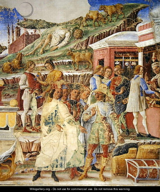 The Triumph of Mercury: June, from the Room of the Months, c.1467-70 - Francesco Del Cossa