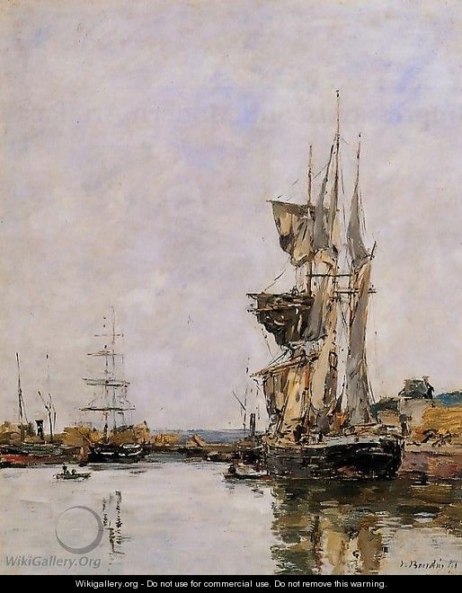 Deauville, the Harbor I - Eugène Boudin