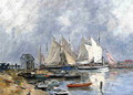 Trouville, the Port, Boats and Dinghys - Eugène Boudin