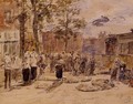 Market Scene - Eugène Boudin