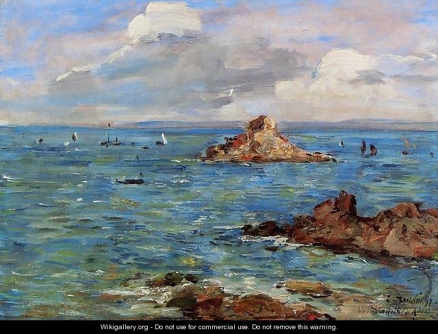 The Sea at Douarnenez - Eugène Boudin