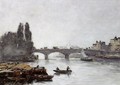 Rouen, the Pont Corneille, Fog Effect - Eugène Boudin