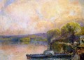 Ferry on the Bouille - Albert Lebourg