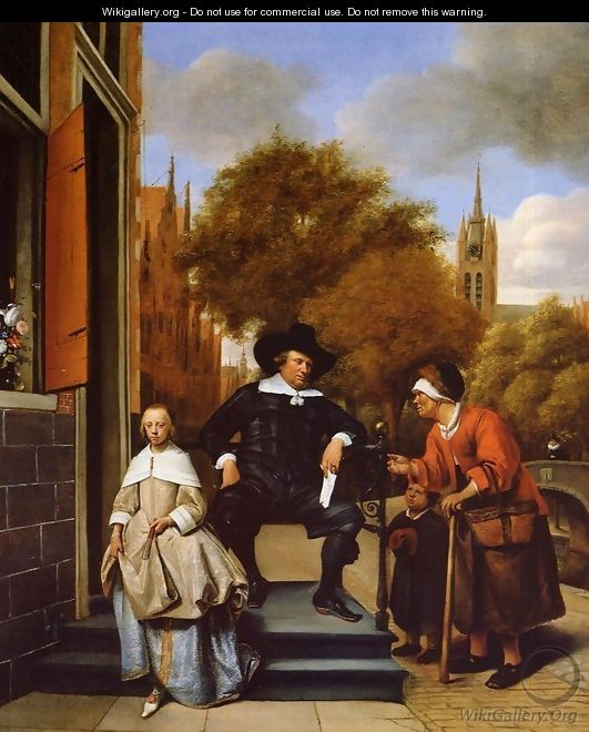 The Burgher of Delft and His Daughter - Jan Steen